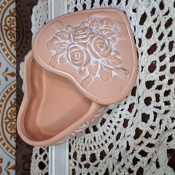 Jewelry - Vintage Heart-Shaped Decorative Box